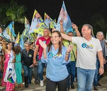 Marildes durante atividade de campanha na reta final das eleições